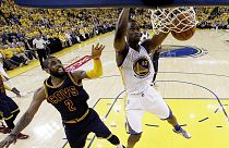 Warriors win game one of NBA finals rematch against Cleveland