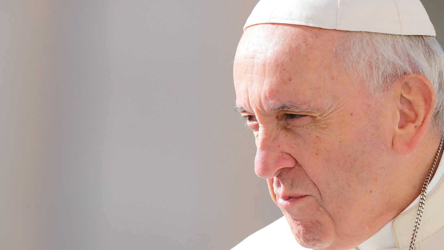 Image: Pope Francis at the Vatican on Wednesday.