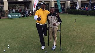 South African amputee teen lighting up golf world