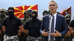 Image: NATO Secretary General Jens Stoltenberg visits Skopje