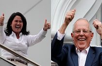 Mindkét jelölt ünnepel, de hajszállal Kuczynski nyerhette a perui elnökválasztást