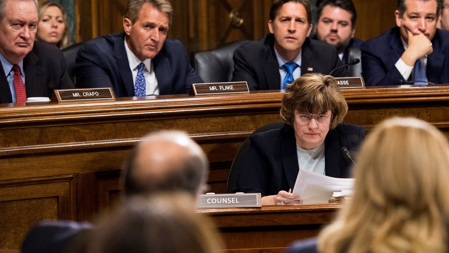 Image: Rachel Mitchell, counsel for Senate Judiciary Committee Republicans,