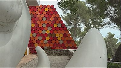 Christo's oil-barrel Mastaba dreams materialise in France Christo's oil-barrel Mastaba dreams materialise in France