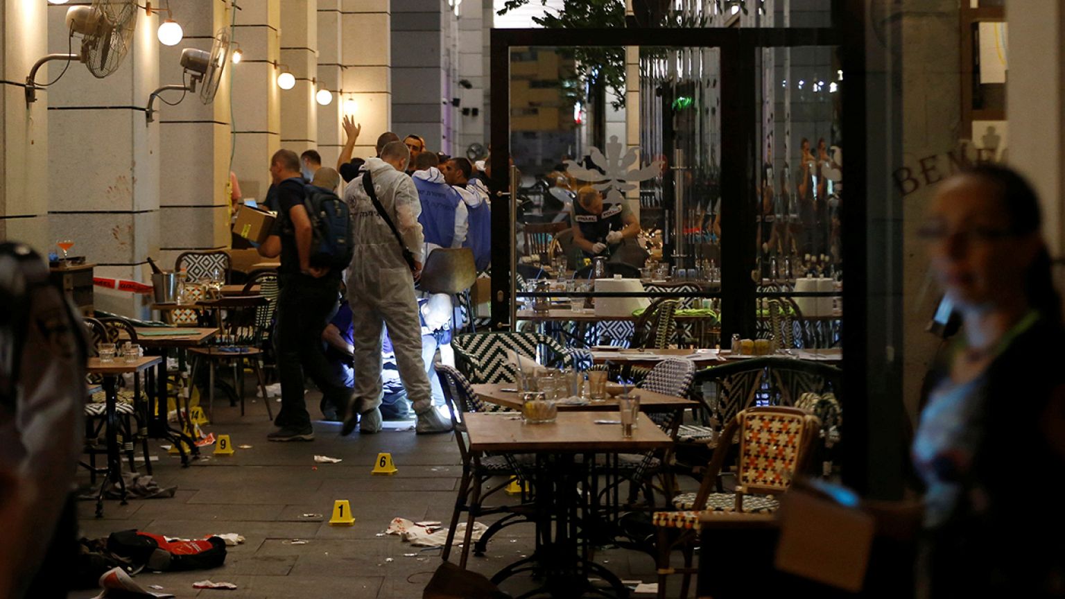 Two suspects are detained following shooting at Tel Aviv shopping centre