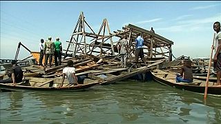Makoko, un bidonville de Lagos dévasté par une tempête