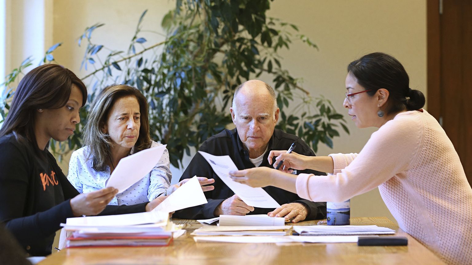 Image: CamilleWagner, Anne Gust Brown, Jerry Brown, Graciela Castillo-Kring