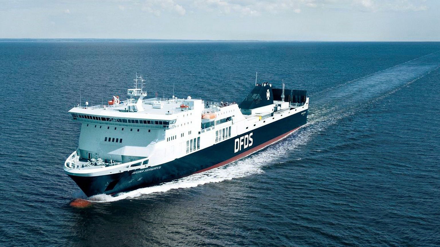 Image: Regina Seaways ferry reportedly on fire at Baltic Sea