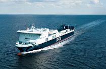 Image: Regina Seaways ferry reportedly on fire at Baltic Sea