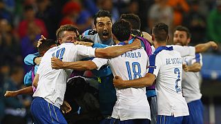 Euforia italica a Lione dopo la vittoria contro il Belgio