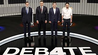 Spain's party leaders fight for votes in TV debate