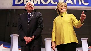 Хиллари Клинтон, победитель демократических праймериз, встретилась с Берни Сандерсом
