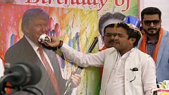 Rechte Hindus feiern Trumps Geburtstag