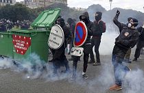 Paris protesters clash with police