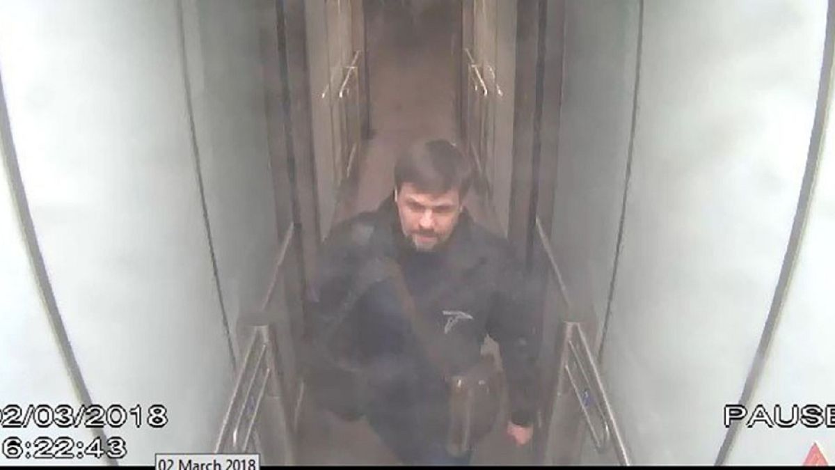 Image: Surveillance footage showing Novichok attack suspect Ruslan Boshirov