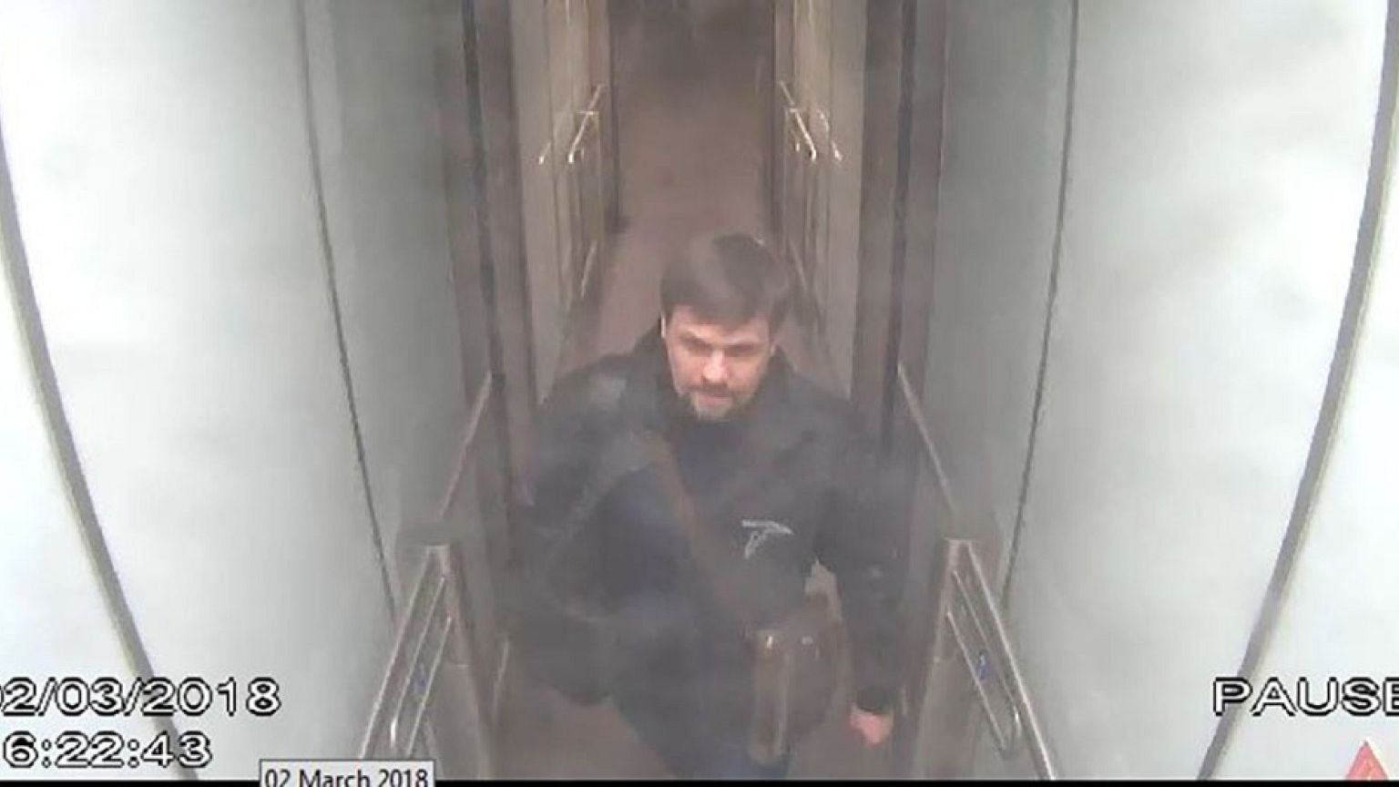 Image: Surveillance footage showing Novichok attack suspect Ruslan Boshirov