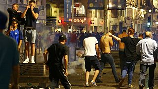 French riot police arrest 36 rowdy soccer fans in Lille