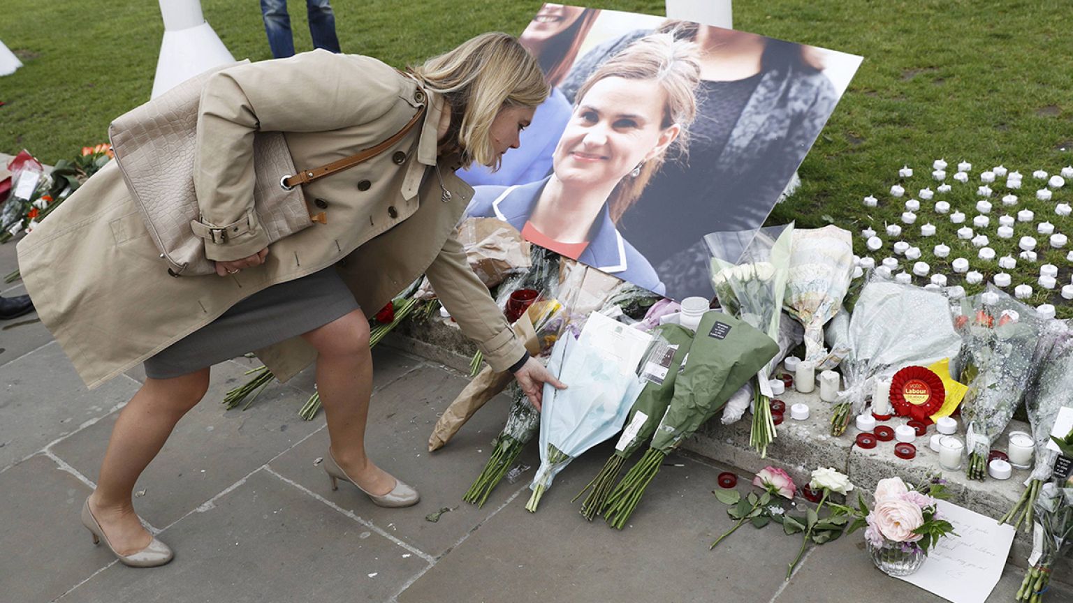 Ehrung für die ermordete britische Parlamentsabgeordnete Jo Cox
