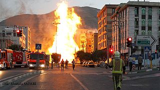 یک لوله انتقال گاز در شمال‌غرب تهران منفجر شد