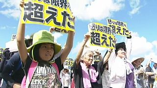 Okinawa : moblisation massive contre la présence de l'armée américaine