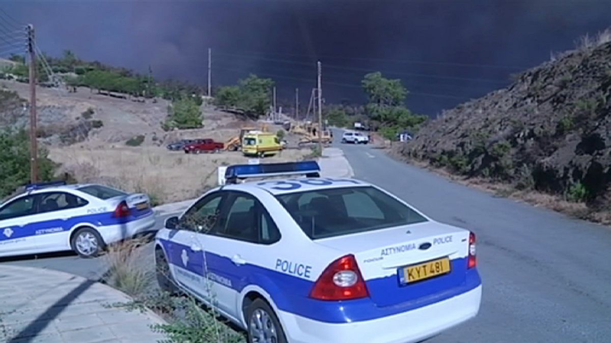 Greece, Britain and Israel help fight massive forest fire in Cyprus
