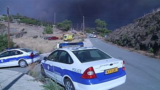 Кипр не может справиться с лесным пожаром
