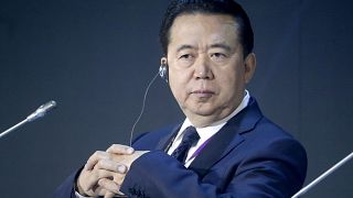 Interpol President Meng Hongwei at an International Cybersecurity Congress 