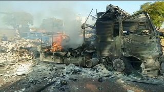 Barricadas en las calles y decenas de coches y autobuses quemados en Pretoria