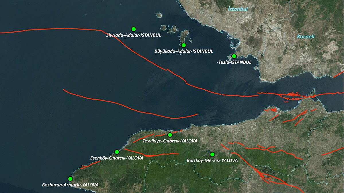 Marmara Denizi'nde deprem meydana geldi