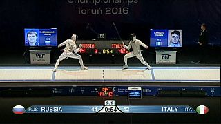 Rusia domina los campeonatos de Europa de esgrima