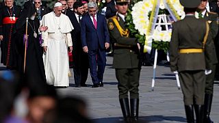 Pope says tragedies like Armenian 'genocide' should not happen again