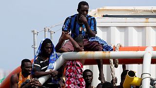 Hundreds of West African migrants rescued in Mediterranean taken to Italy