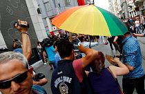 اعتراض به منع برپایی راهپیمایی همجنسگرایان در استانبول