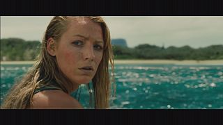 Blake Lively, in a bikini, fighting a shark