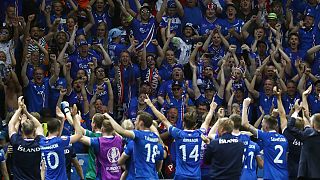 Euro 2016 : la joie des supporters islandais