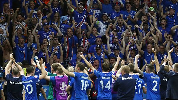 Euro2016: Vikings islandeses fazem a festa Euro2016: Vikings islandeses fazem a festa