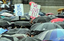 A Brexit ellen tüntettek több százan Londonban