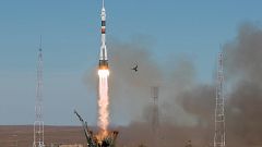 Image: The Soyuz MS-10 spacecraft carrying the crew of astronaut Nick Hague