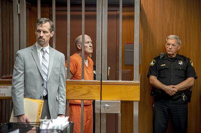 Defense attorney Joe Cress stands next to his client Joseph James DeAngelo, who appears in Sacramento Superior Court on June 1, 2018, in Sacramento, California. DeAngelo was caught when police got DNA off a tissue he threw into a trash can. It matched samples taken from the scenes of dozens of rapes and murders across California.
