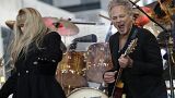 Image: Members of the rock band Fleetwood Mac Lindsey Buckingham and Stevie