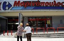 Csődvédelmet kapott Görögország egyik legnagyobb szupermarket-láncolata