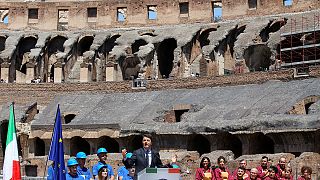 Colosseum makeover gets the thumbs up from Italian PM Renzi