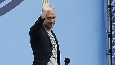 Guardiola presented to Manchester City fans