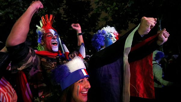 La France fête sa victoire contre l'Islande dans l'Euro 2016 La France fête sa victoire contre l'Islande dans l'Euro 2016