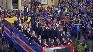 Iceland's football team arrives back home to hero's welcome