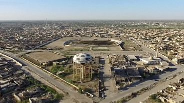 Devastation of Ramadi shown from the air