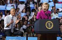 Most először kampányolt közösen Obama és Clinton