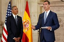 Obama em visita oficial a Espanha