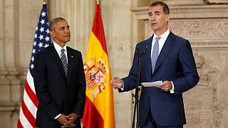 Spagna, Obama in visita a Madrid prima di volare negli Stati Uniti