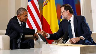 Zu Besuch in Spanien: Barack Obama trifft Spaniens König und Ministerpräsidenten