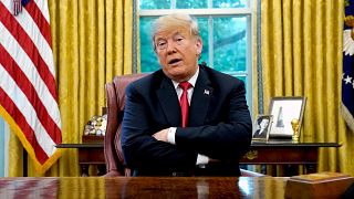 Image: FILE PHOTO: U.S. President Trump speaks to reporters in the Oval Off